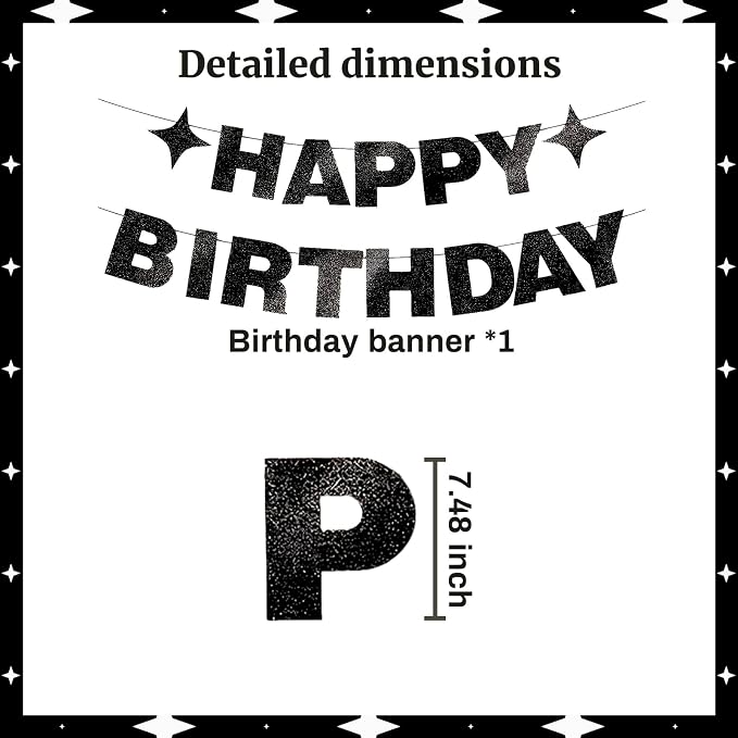 Happy Birthday Banner for Birthday Party Decorations - Image 2