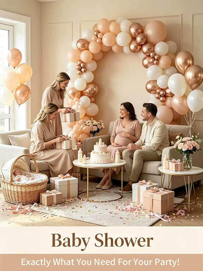Beige Champagne Gold Balloons 60 Pcs 12 Inch Cream Tan Nude Neutral Latex - Image 6