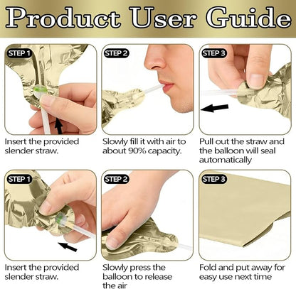 40 Inch Number 95 Balloons for 95th Birthday Party Decorations, 0-100 Champagne - Image 5