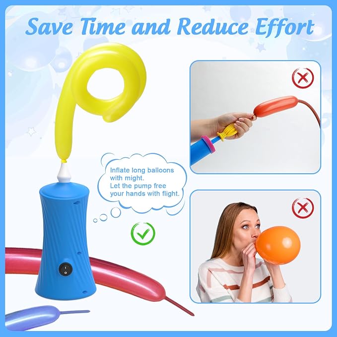Balloon Pump Electric Air Pump for Long Balloon Inflator Blower Machine for - Image 4