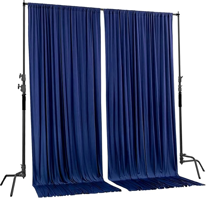 AK TRADING CO. 10 feet x 10 feet Polyester Backdrop Drapes Curtains Panels - Image 2
