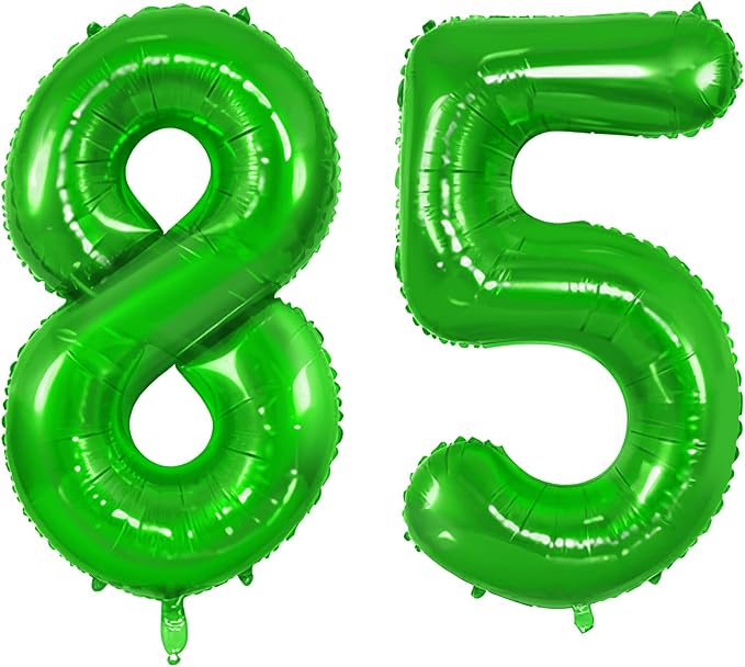 Number 85 Balloons for 85th Birthday Party Decorations, 0-100 Large No.85 by Joycard