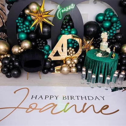 Dark Green and Black Balloon Arch Kit - Image 9