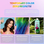 Christmas HairSpray Temporary Hair Color Spray for Women and Kids,One-Time Use Hair Spray, Washable Disposable Natural Color Hair Spray Dye for Party.Halloween, Cosplay (Green)