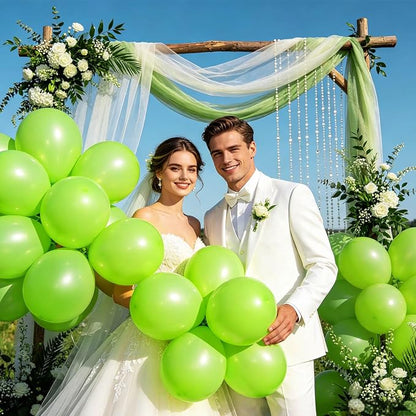 100pcs Lime Green Balloons 12 inch | Thickened Helium Fruit Green Balloons - Image 4