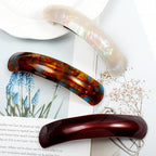 Large Hair Barrettes for Women Beautiful Lines Simple Retro Classic Snap French Hair Clips, Fashion Hair Accessories for Women Thick Hair,3 Pcs (HJ-Multicolor 1)
