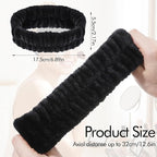 Ouligay 2PCS Spa Headbands for Washing Face Skincare Hair Band Soft Terry Cloth Headband Facial Makeup Headband for Shower Mask Yoga Sports Exercise Gift for Women and Teens