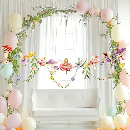 Fairy Party Banner, Fairy First Birthday Party Decorations, Flower Banner | - Image 4