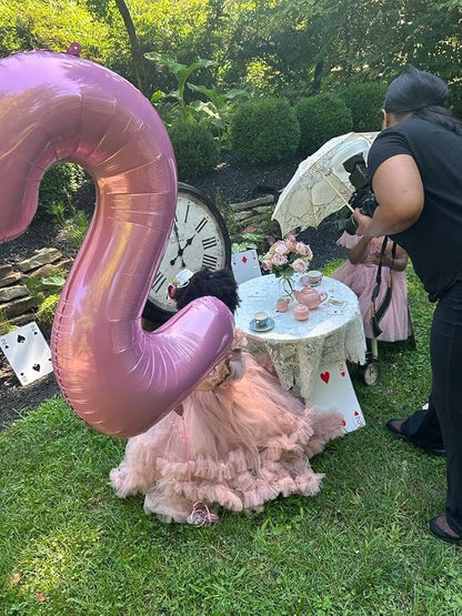 2 Balloon Number 40 Inch Pink Balloons - Image 3