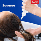 Bar5F 4-Pack Soft Squeeze Hair Applicator Bottle for Hair Treatment, Scalp Oil, Root, Color, 4 Ounce Translucent with Measuring Scale and Cap, BPA Free | Set of Bulk