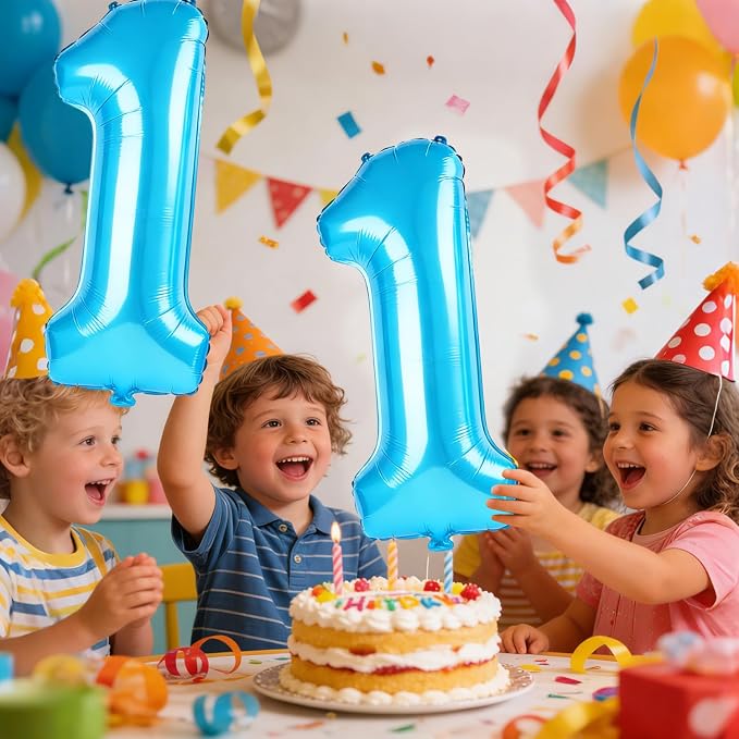 40 Inch Number 11 Balloons for 11th Birthday Party Decorations, 0-100 Jewelry - Image 2
