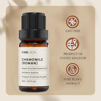 VINEVIDA Chamomile Roman Essential Oil - Pure, Undiluted Chamomile Oil for DIY Candle Scents - 10 mL