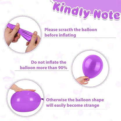 Hot Pink Blue Purple Balloons - Image 8