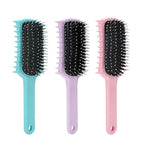 Curly Hair Brush, Volume Curl Defining Brush for Detangling Shaping and Styling Women's Curls, Reduce Pulling (Pink)