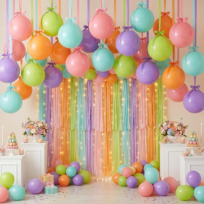Jenaai 30 Set Pastel Round Foil Balloons Bulk 22 Inch 4d Metallic Giant - Image 7