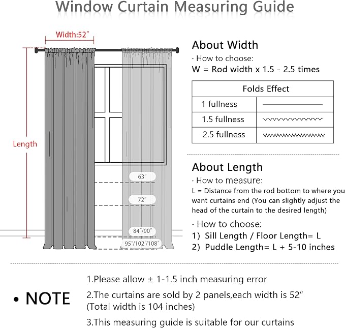 MYSKY HOME Yellow and Blue Sheer Floral Curtains 95 Inch Length 2 Panels | - Image 6