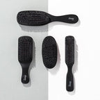 Diane 100% Boar Bristle Military Brush for Men and Women - Waves, Detangling, Smoothing Fine to Medium Hair, Restores Shine and Texture