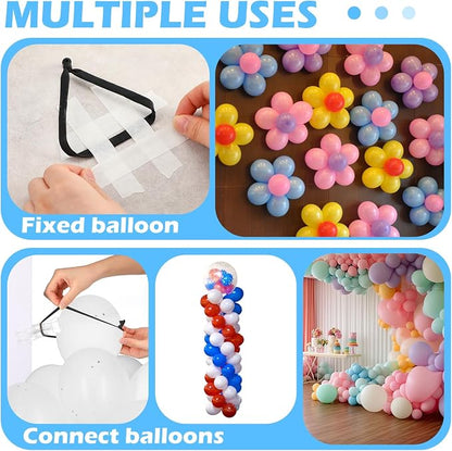 10 Pack Large Balloon Arch Clips 3.5 Inch Heavy Duty Clip and 100 Pcs Black 260 - Image 6