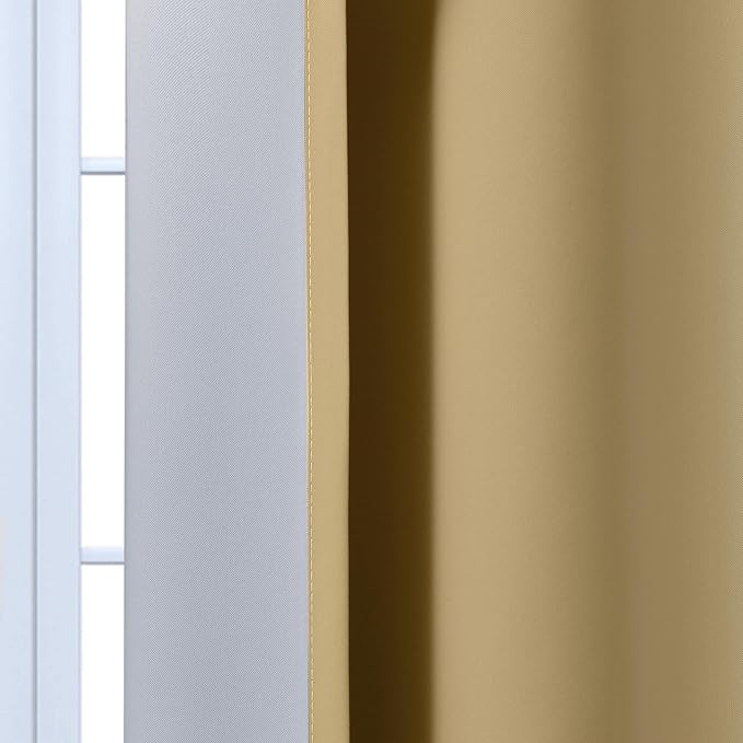 Yakamok Ombre Curtains Beige and Greyish White - Image 7
