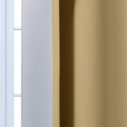 Yakamok Ombre Curtains Beige and Greyish White - Image 7