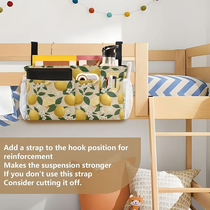 Bedside Caddy Hanging Bunk Bed Caddy Bed Organizer Hanging Pocket - Image 6