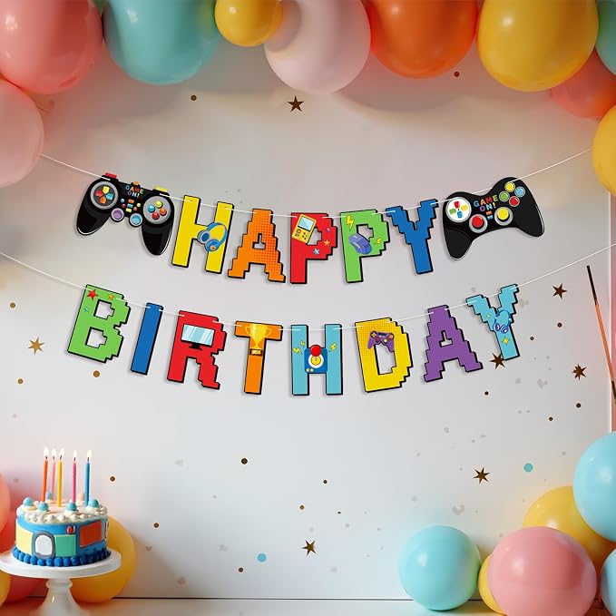 Video Game Controller Birthday Banner Video Gameing Theme Party Decorations - Image 5