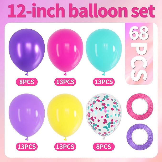 Pink Blue Purple Balloon - Image 2