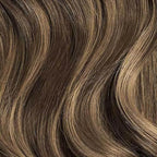 Luxy 100% Remy Human Hair – Halo Clip-In Hair Extensions –Natural Looking Volume & Length - One-Piece - Easy 5-Min Application 150 grams 12" Ash Brown Balayage