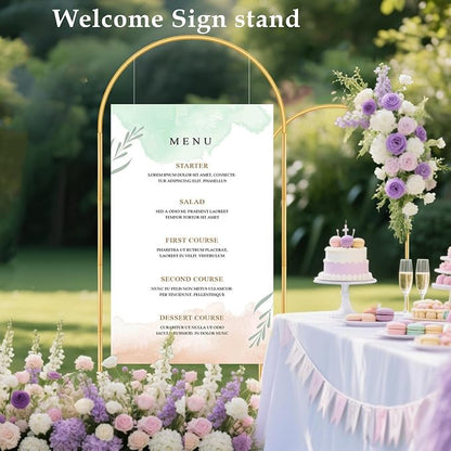 2 Pack Metal Arch Backdrop Stand Balloon Arbor Frame | Party Arch Stands - Image 5