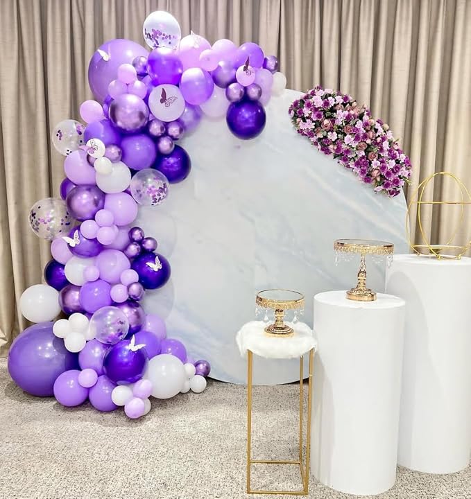 Lukiituke Purple Balloons, Bridal Showerl Decorations - Image 9