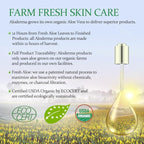Aloderma Organic Aloe Vera Gel for Face & Body, 96% Pure Aloe Gel Made within 12 Hours of Harvest, Ideal for Skin, Scalp, & Hair Hydration, Calming Moisturizer for Soothing After Sun Care, 7.05oz