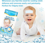 16 Sheets Fever Patches for Kids - Hot Weather Cooling Gel Patches for Adults - Headache Patches - Forehead Fever Cool Pads