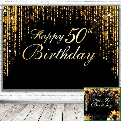 Happy 50th Birthday Photo Background - Image 3