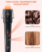 5 in 1 Curling Wand Set: Ohuhu Curling Iron Wand 5Pcs 0.35 to 1.25 Inch Interchangeable Ceramic Barrel Heat Protective Glove 2 Clips Dual Voltage Hair Curler for Girl Women Mother Christmas Gift Black