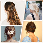 10 Pcs French Flat Hair Clips for Women - 3 Styles Non-slip Flat Claw Clips Matte Hair Claws for Thin Thick Hair