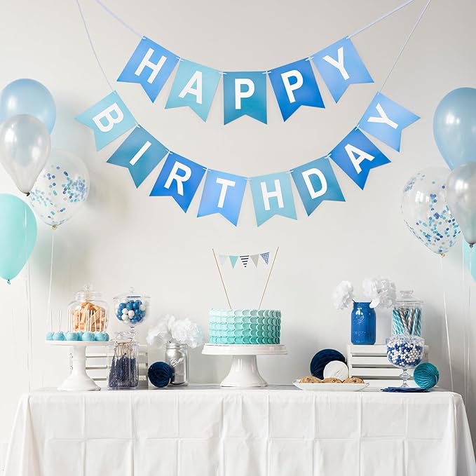 Happy Birthday Banner Birthday Party Banner NO DIY Happy Birthday Sign | - Image 4