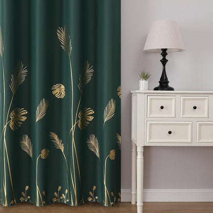 Green Blackout Curtains 63 Inches Long - Image 2
