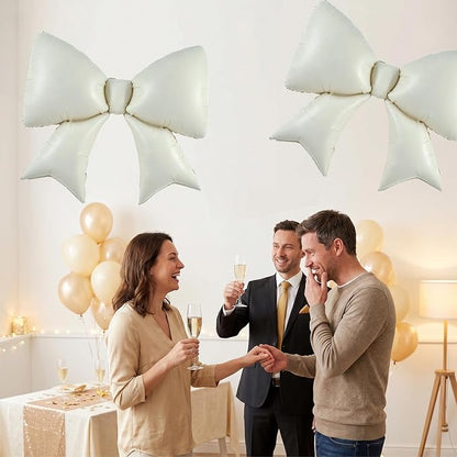 Vuzvuv 5Pcs 38 Inch Giant White Bow Balloon - Image 5