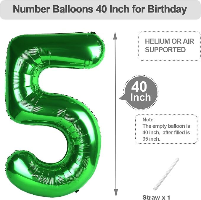 Number 4 Balloons 40 Inch Balloon - Image 5