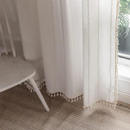 Boho Curtains Semi-Blackout 84 Inch 2 Panels by BCLBUSTE