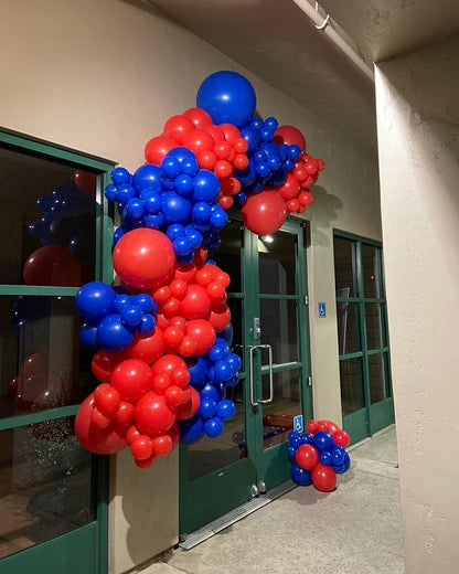 Red and Blue Balloons Garland Arch Kit 154Pcs - Image 5