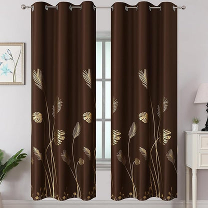 Brown Blackout Curtains for Living Room 72 Inch Length 2 Panels Set, Room by ESTELARTEXTILER