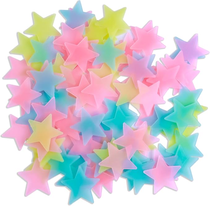 AM AMAONM 200pcs Glow in The Dark Luminous Stars Fluorescent Noctilucent by AMAMAONM
