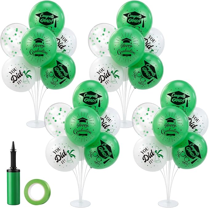 Foilswirl 4 Sets Graduation Party Balloons 2026 Congrats Grad Table by Foilswirl