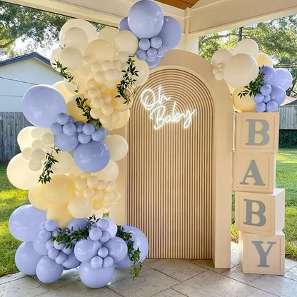 110pcs Dusty Blue Balloons 12 Inch Latex Balloon - Image 3