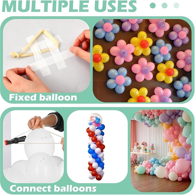 10 Pack Large Balloon Arch Clips Plastic Transparent Backdrop Spring Clamps 3.5 - Image 6