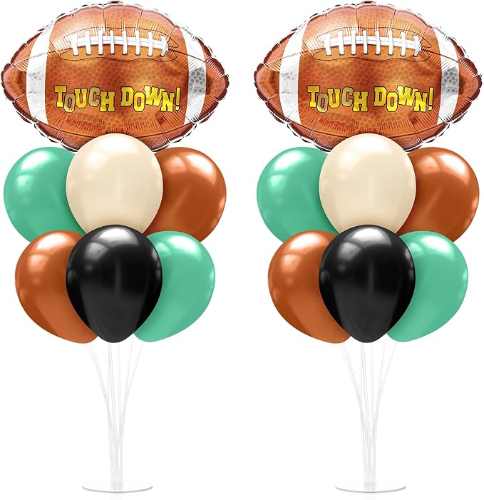 Sumind 2 Set Football Table Centerpiece Balloon Stand Kit Football Foil by Sumind