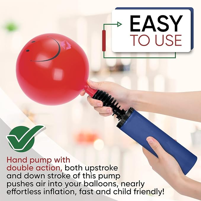 Balloon Pump, Inflator for Balloons, Toy Blower, Foil and Confetti Professional - Image 5