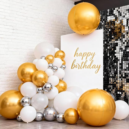 50 Inch Giant Gold Round Foil Balloons - Image 6