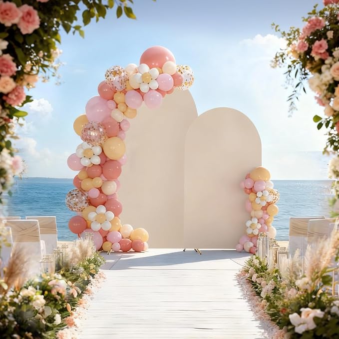 Wedding Arch Backdrop Stand Set of 2 - Image 3